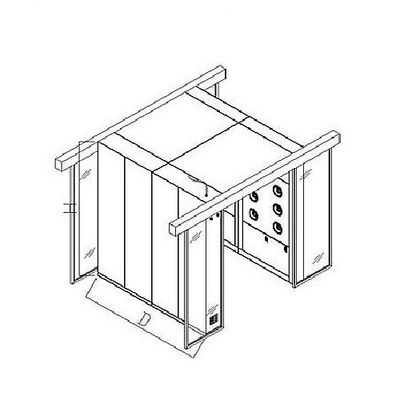 Aangepaste Vier Cleanroom van de Mensen120v Lading Luchtdouche