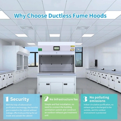 De draagbare Ductless-Filter Met alle accomodatie van de het Laboratoriumkoolstof van de Dampkast