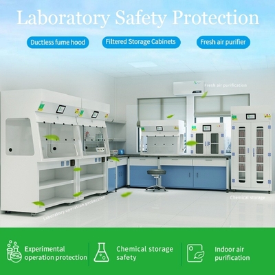 Ductless Chemische Damp Hood Safety Mobile Fume Cupboard voor Laboratorium
