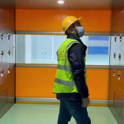 GCC Ladings Schone Zaal Luchtdouche met pvc-Blinddeur met Foto-elektrische Sensor