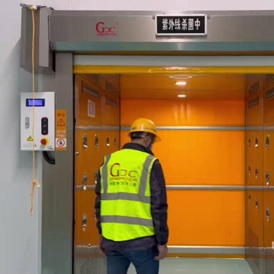 GCC Ladings Schone Zaal Luchtdouche met pvc-Blinddeur met Foto-elektrische Sensor