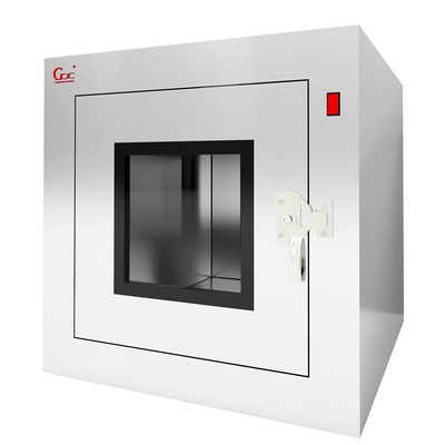 304 roestvrij staal pass box voor lab dubbele interlock ontwerp