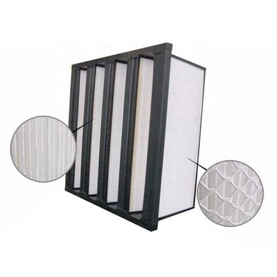 Plastic Cleanroom van de Kader2850m3/h V Bank F6 het Stofholding van de Luchtfilter 1000g