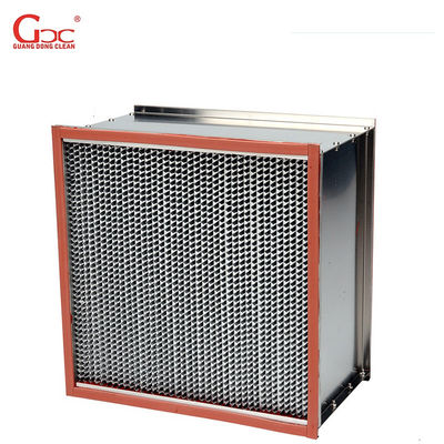 Hepa Filter de Op hoge temperatuur van 250m3/H 400degree H14 met Keerschot