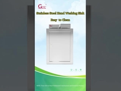 Eenpersoonswasbak van roestvrij staal